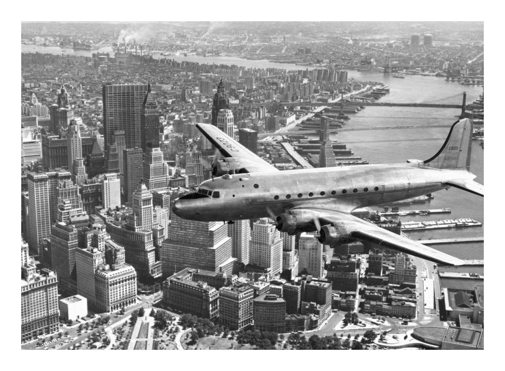 Flying over Manhattan, NYC-Paper Art-24"x17.62"