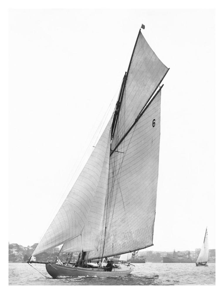 Sailing in Sydney Harbour-Paper Art-14"x18"