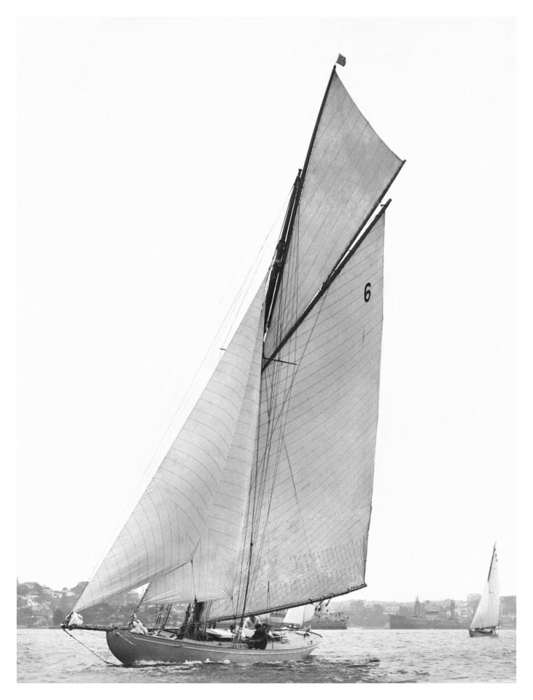 Sailing in Sydney Harbour-Paper Art-32"x42"