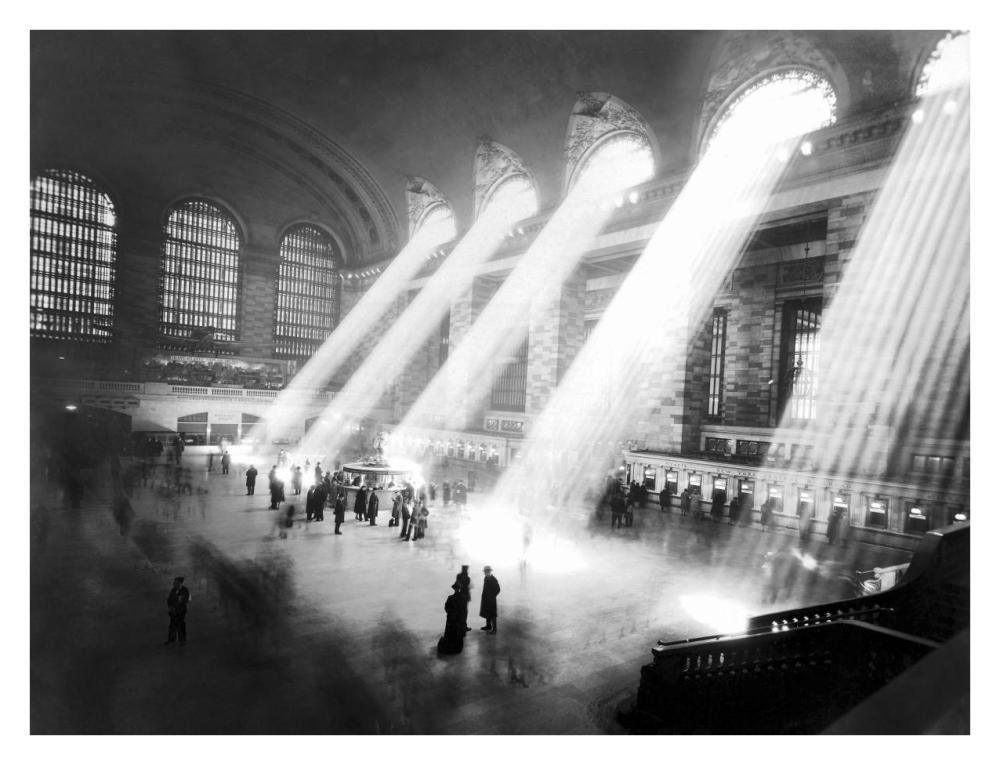 Grand Central Station, New York-Paper Art-34"x26"