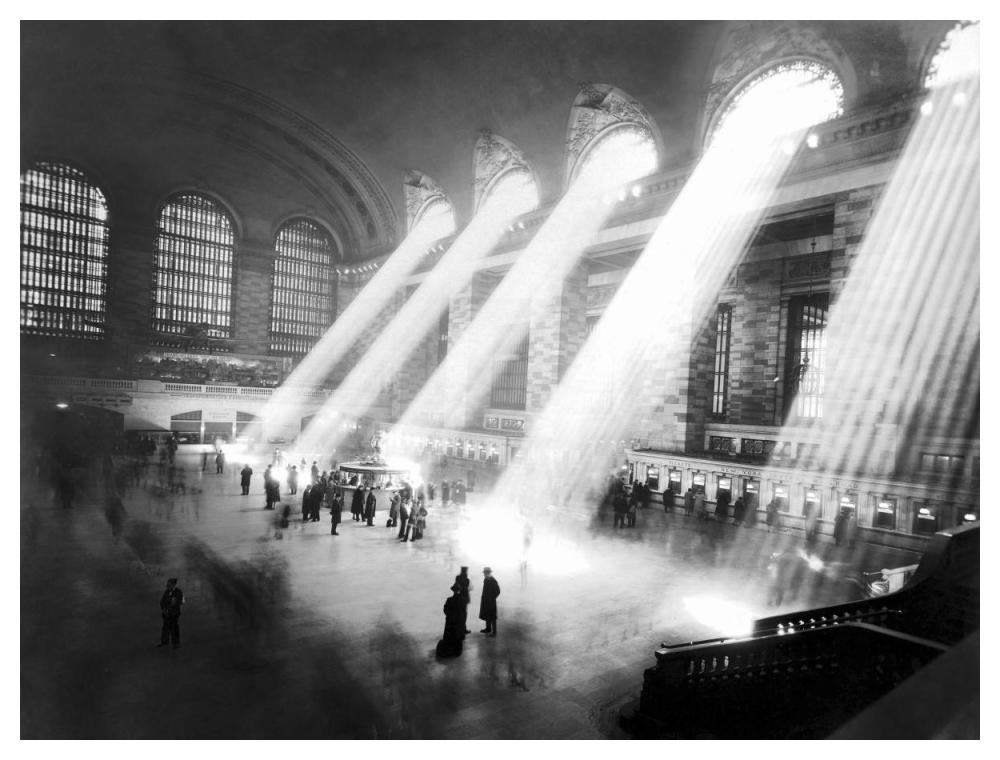 Grand Central Station, New York-Paper Art-50"x38"