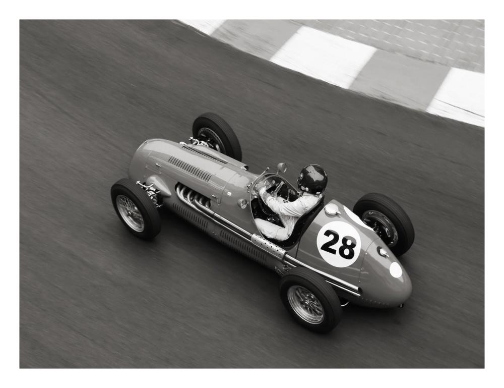 Historical race car at Grand Prix de Monaco-Paper Art-26"x20"