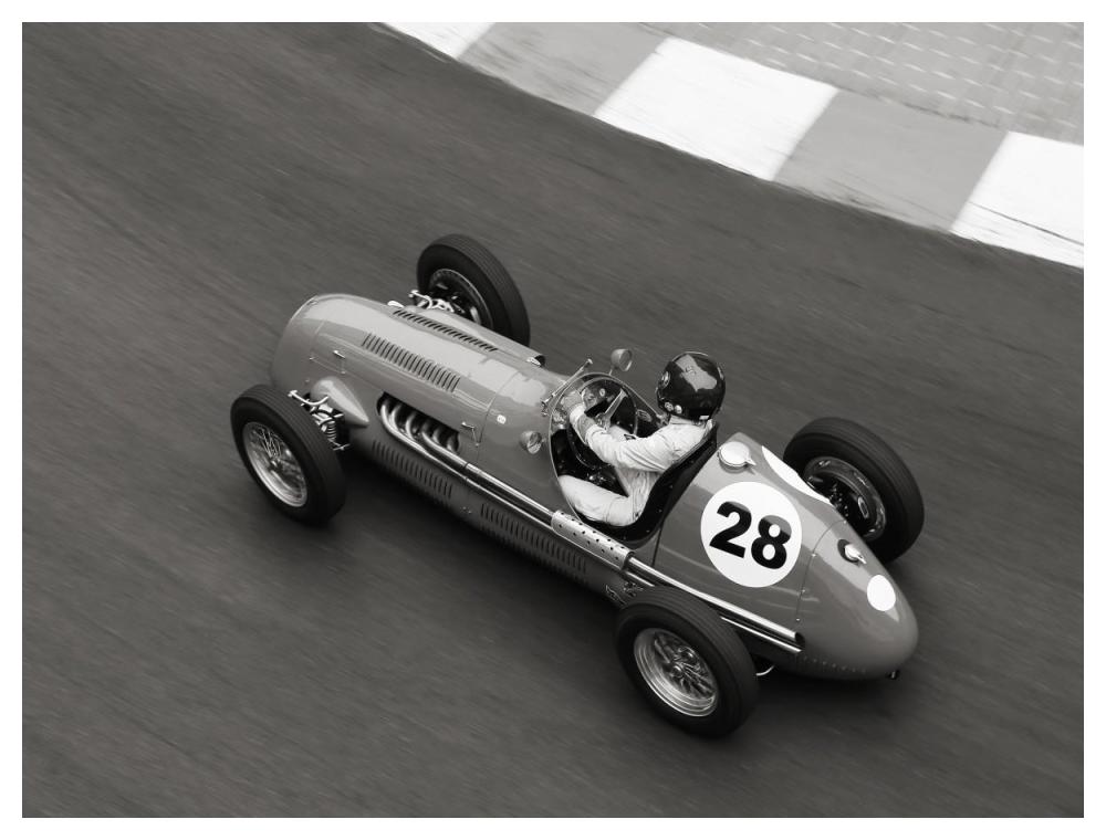 Historical race car at Grand Prix de Monaco-Paper Art-50"x38"