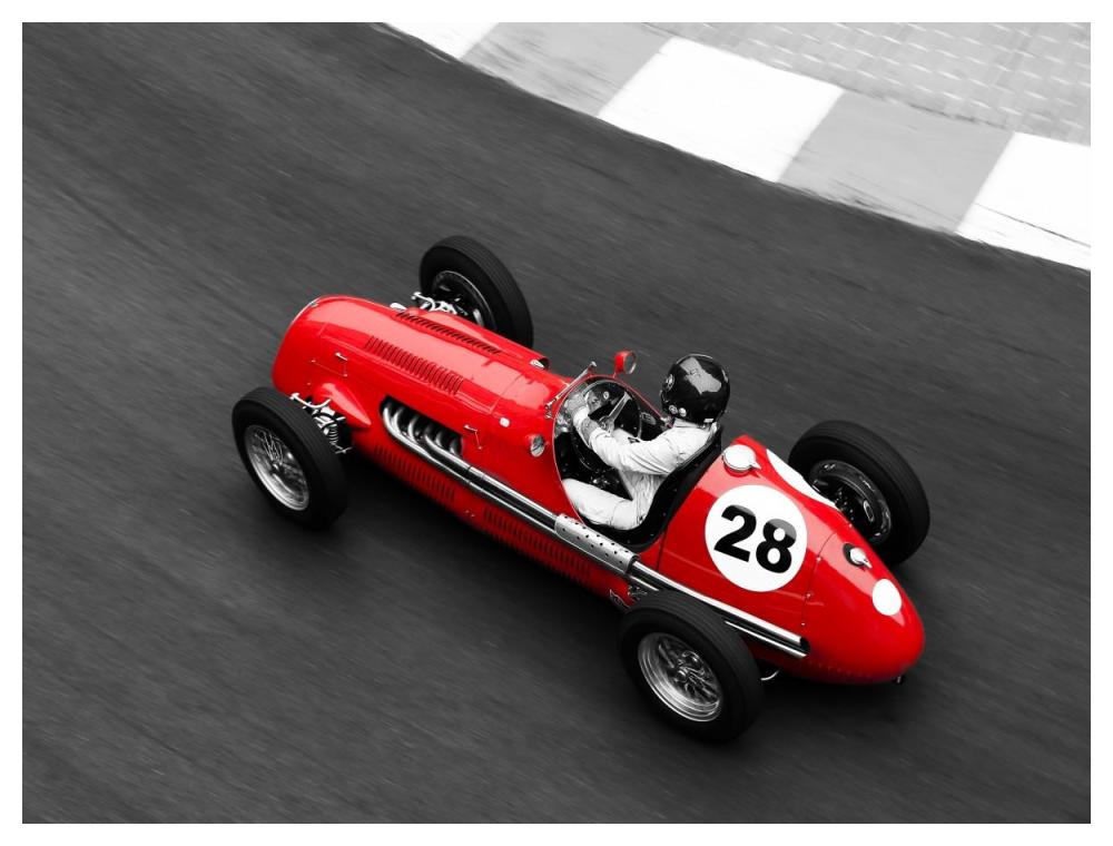 Historical race car at Grand Prix de Monaco-Paper Art-50"x38"