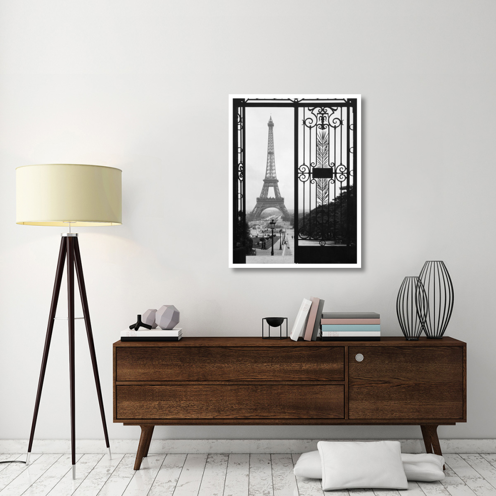 Eiffel Tower from the Trocadero Palace, Paris-Paper Art-32&quotx42"