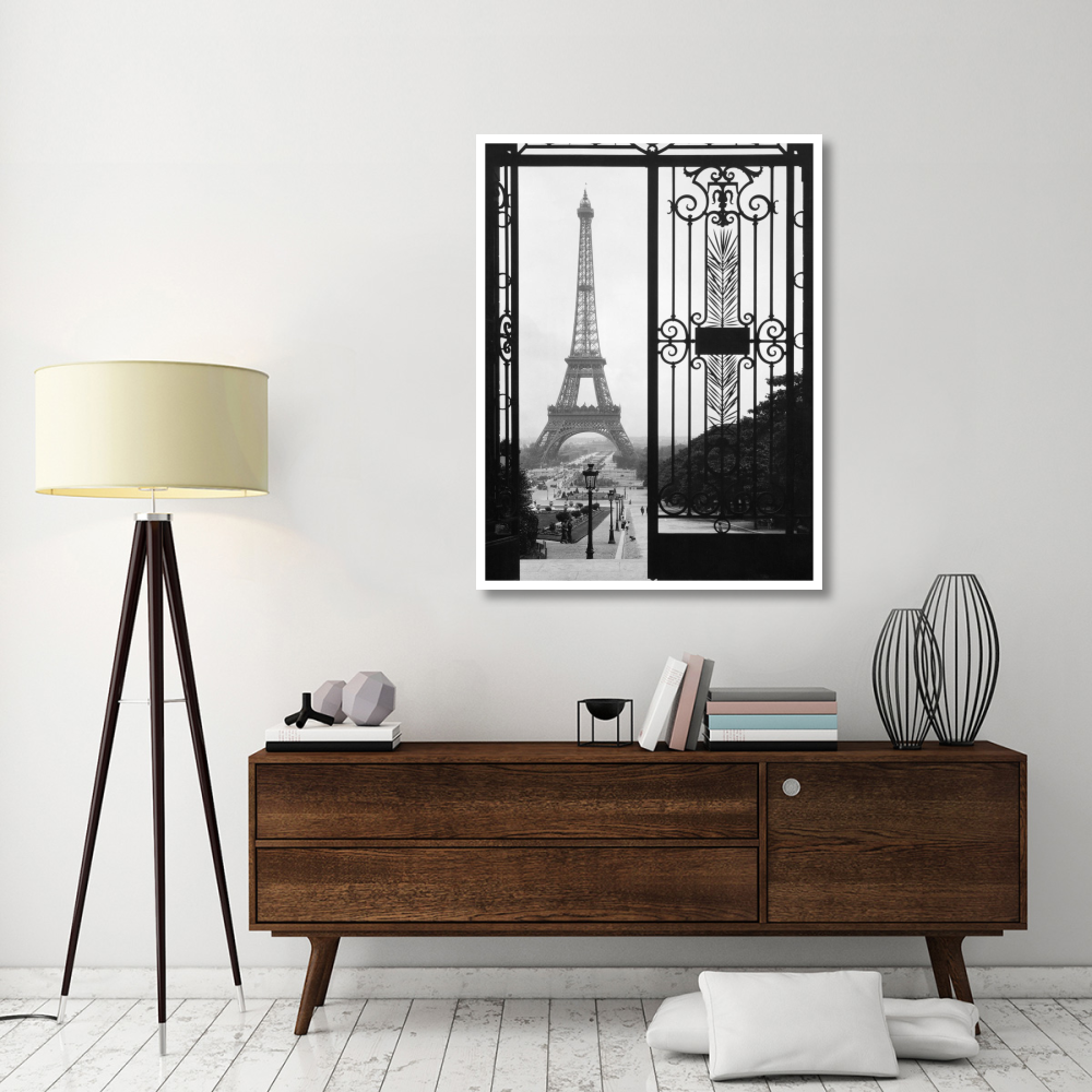 Eiffel Tower from the Trocadero Palace, Paris-Paper Art-38&quotx50"