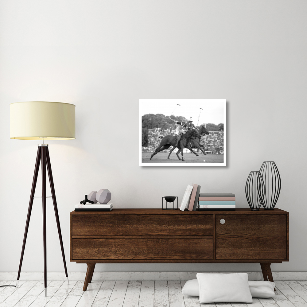 Polo players, Argentina-Paper Art-34&quotx26"