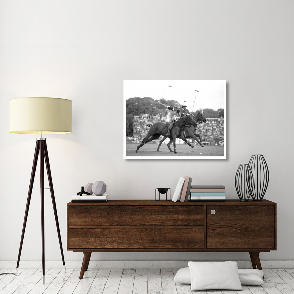 Polo players, Argentina-Paper Art-42&quotx32"