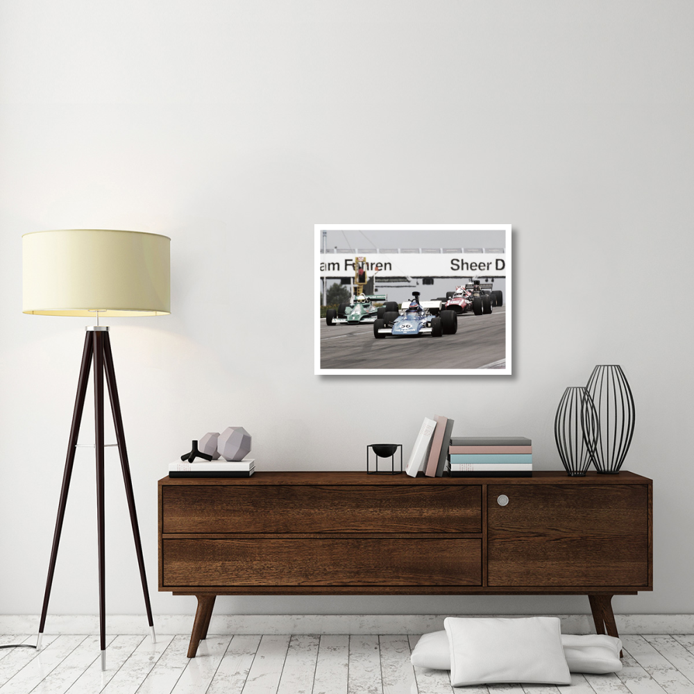 Historical race cars at Grand Prix, Nurburgring-Paper Art-34&quotx26"