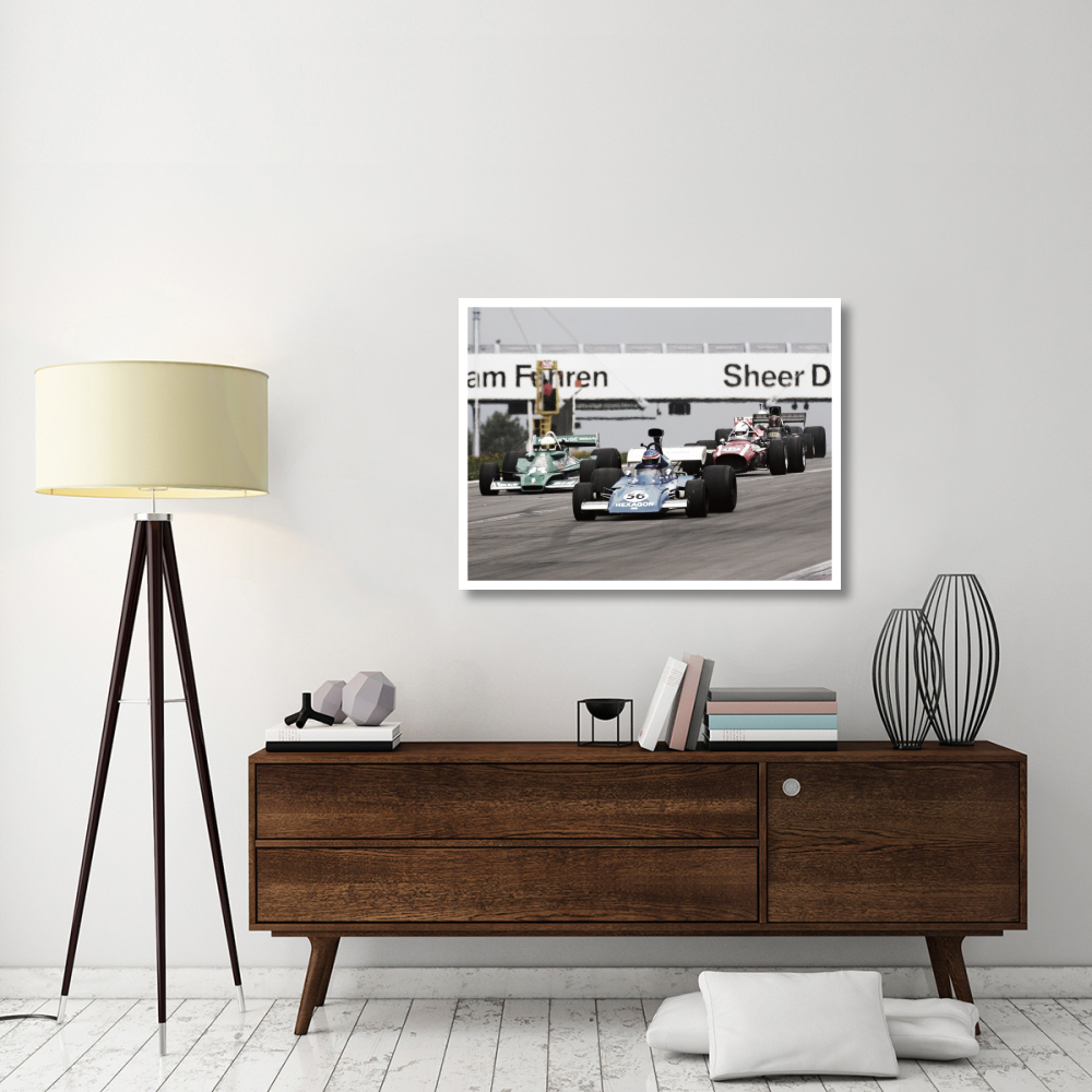 Historical race cars at Grand Prix, Nurburgring-Paper Art-42&quotx32"