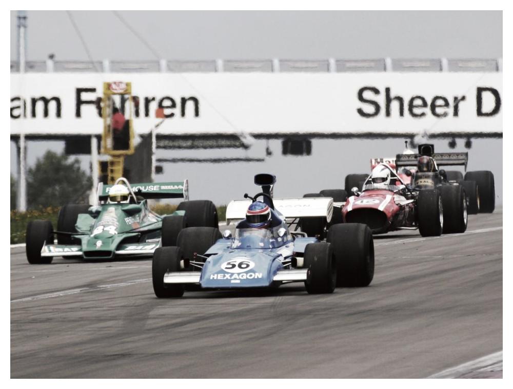 Historical race cars at Grand Prix, Nurburgring-Paper Art-50"x38"
