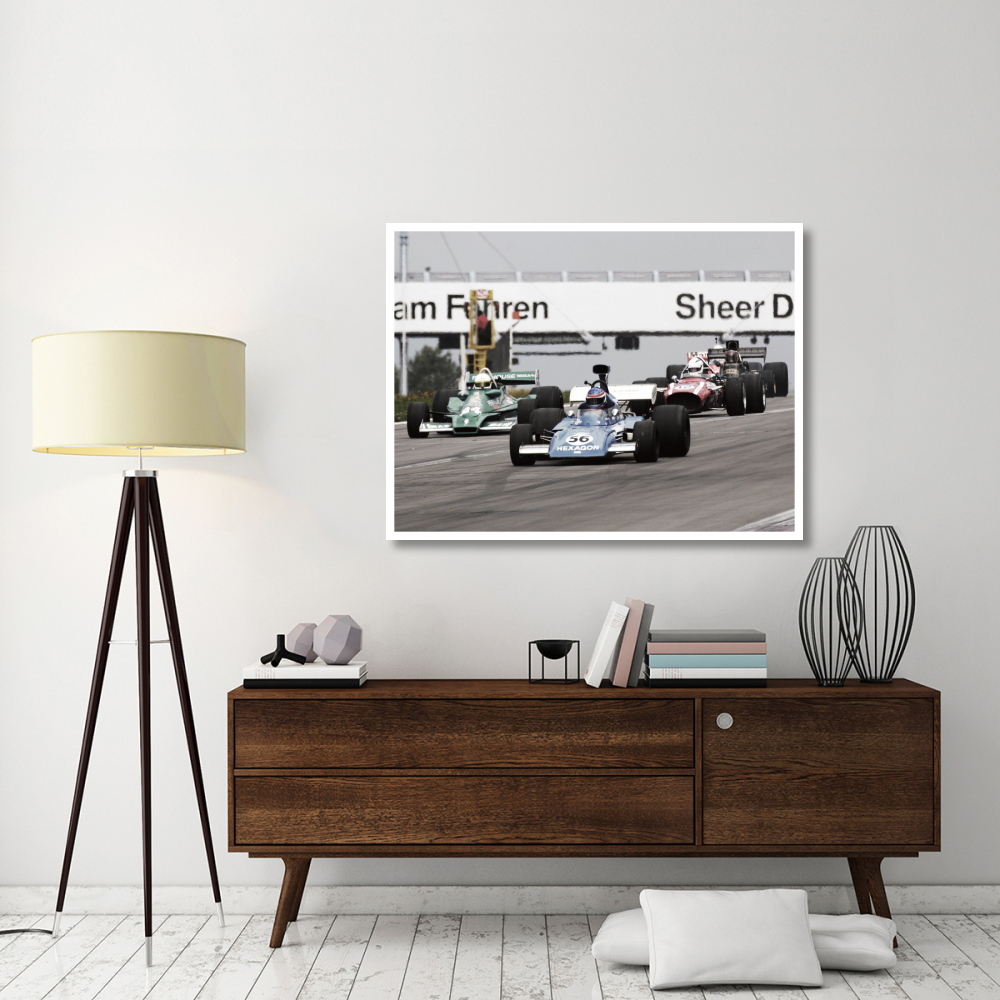 Historical race cars at Grand Prix, Nurburgring-Paper Art-50&quotx38"