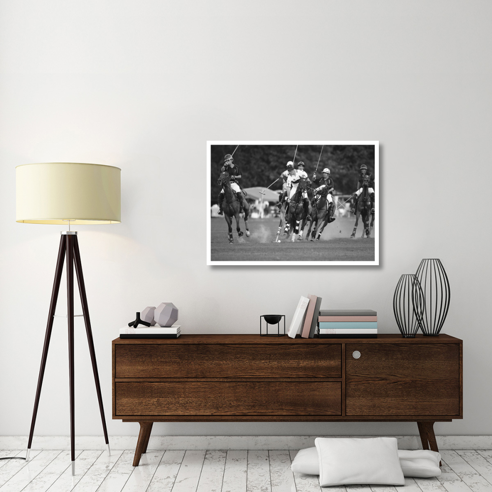 Polo players, New York-Paper Art-42&quotx30.4"