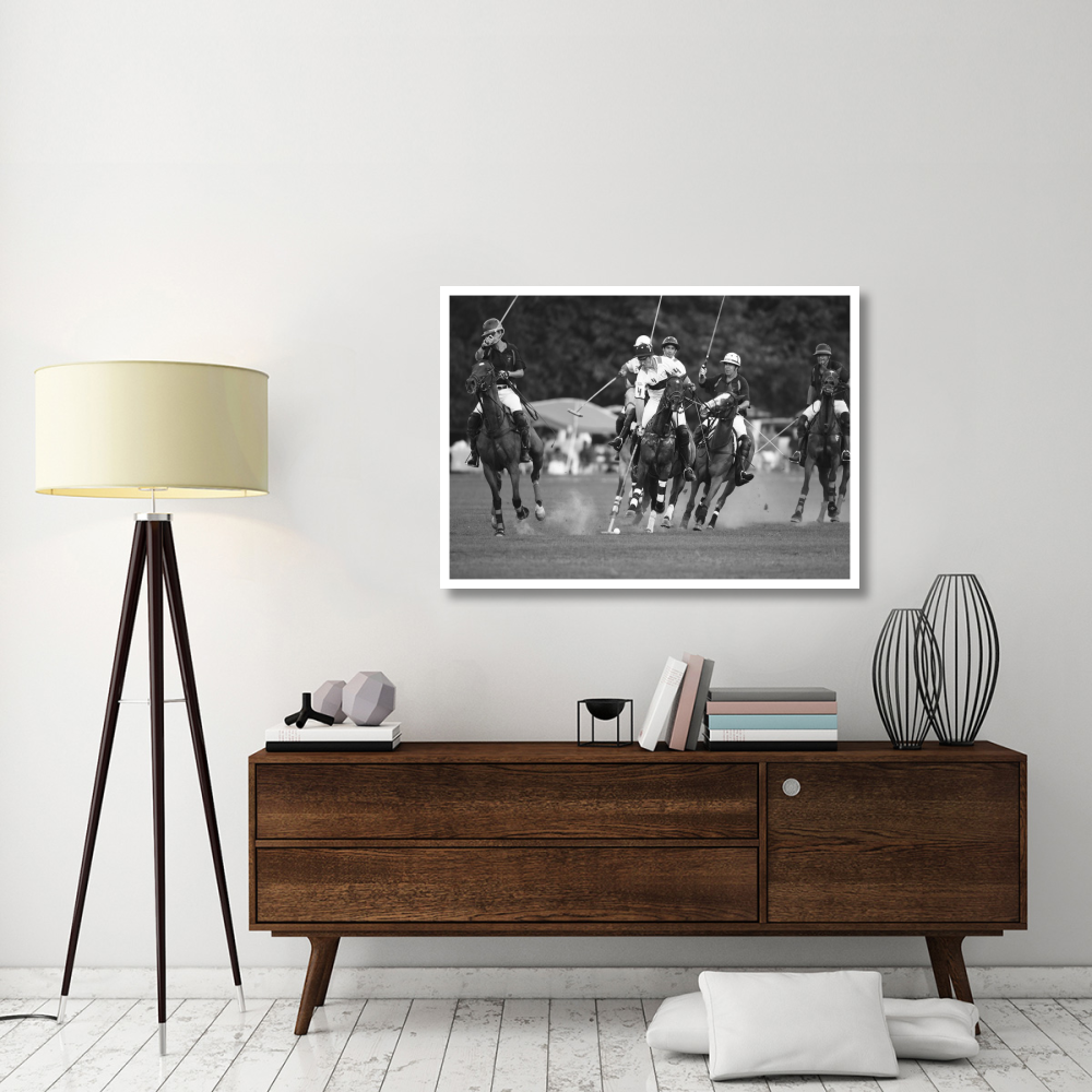 Polo players, New York-Paper Art-46&quotx33.24"