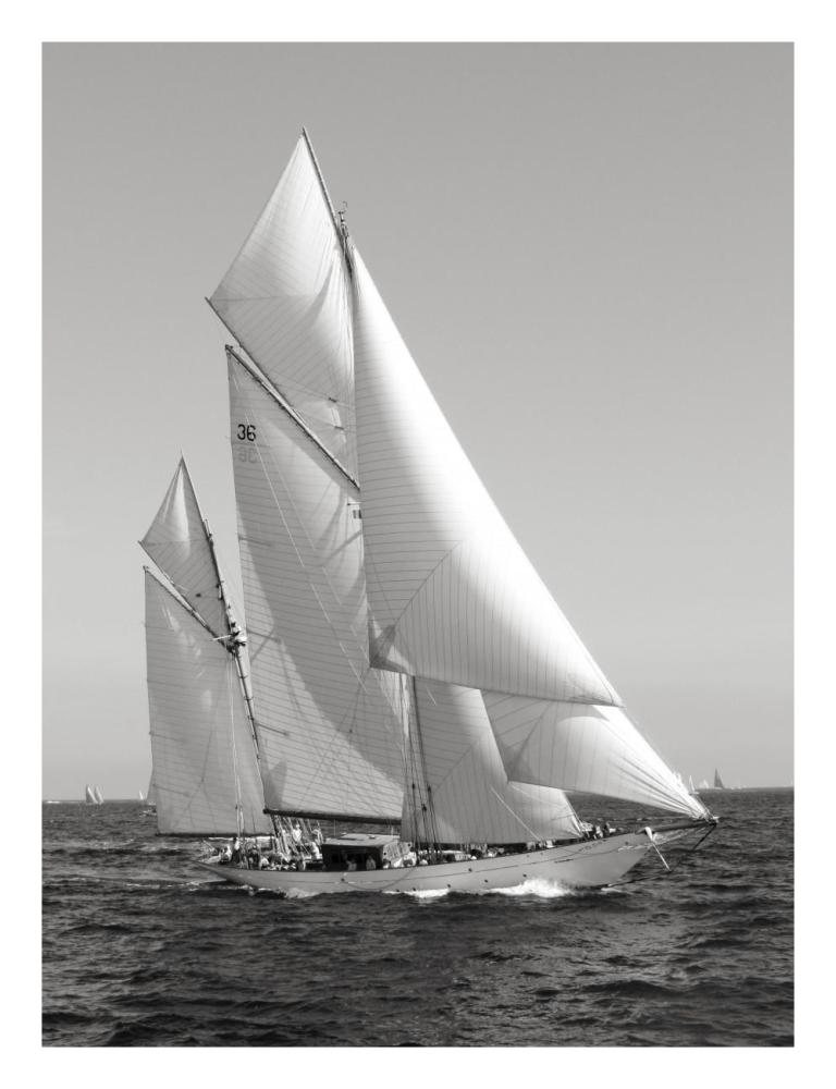 Classic sailboat-Paper Art-20"x26"