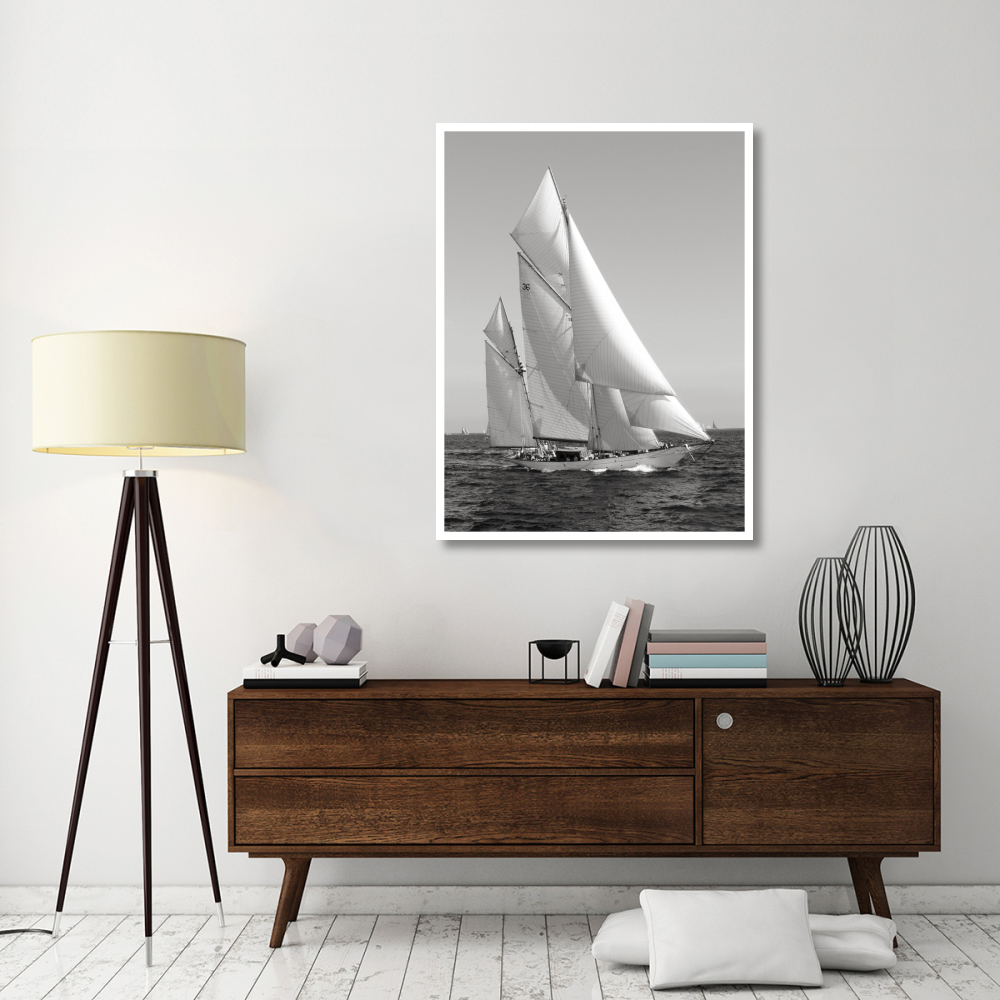 Classic sailboat-Paper Art-38&quotx50"