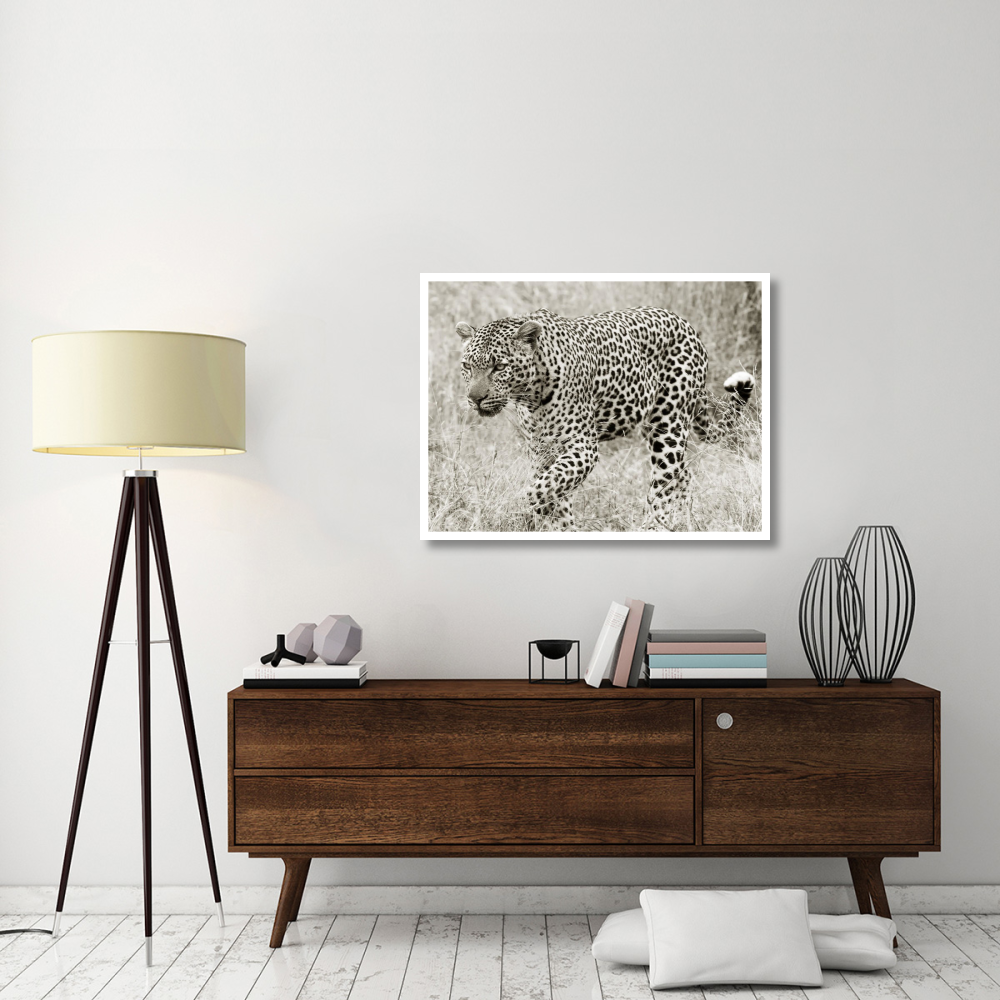 Leopard hunting-Paper Art-42&quotx32"