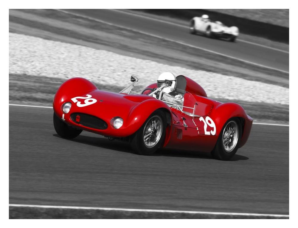 Historical race-cars-Paper Art-34"x26"