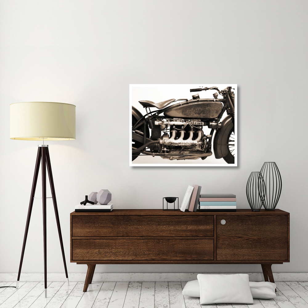 Detail of 4 cylinder Indian Ace, 1929-Paper Art-42&quotx32"