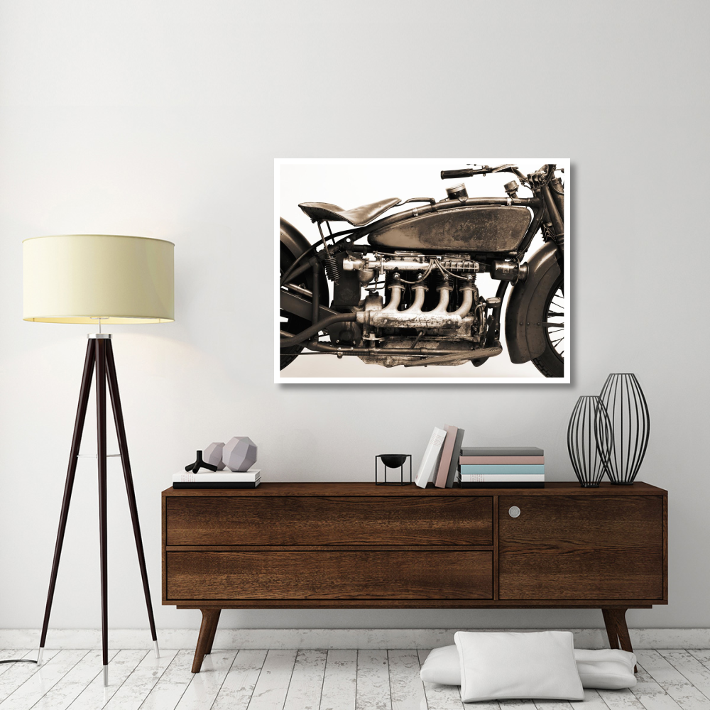 Detail of 4 cylinder Indian Ace, 1929-Paper Art-50&quotx38"
