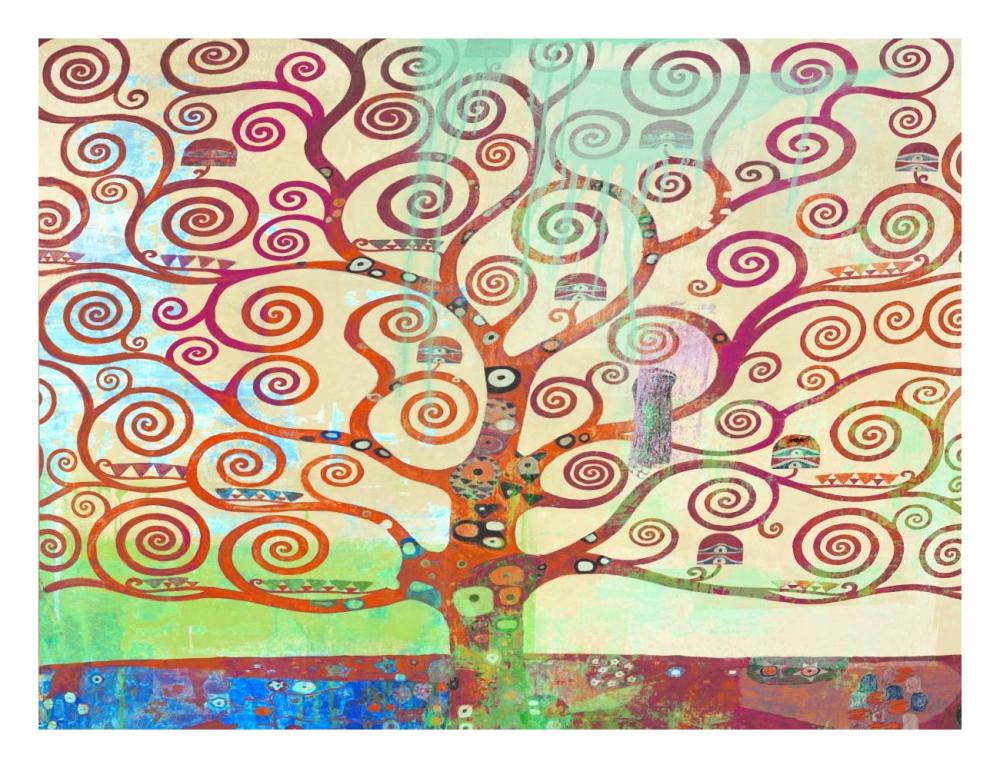 Klimt's Tree 2.0-Paper Art-26"x20"