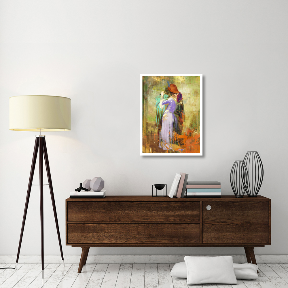 Hayez's Kiss 2.0-Paper Art-26&quotx34"