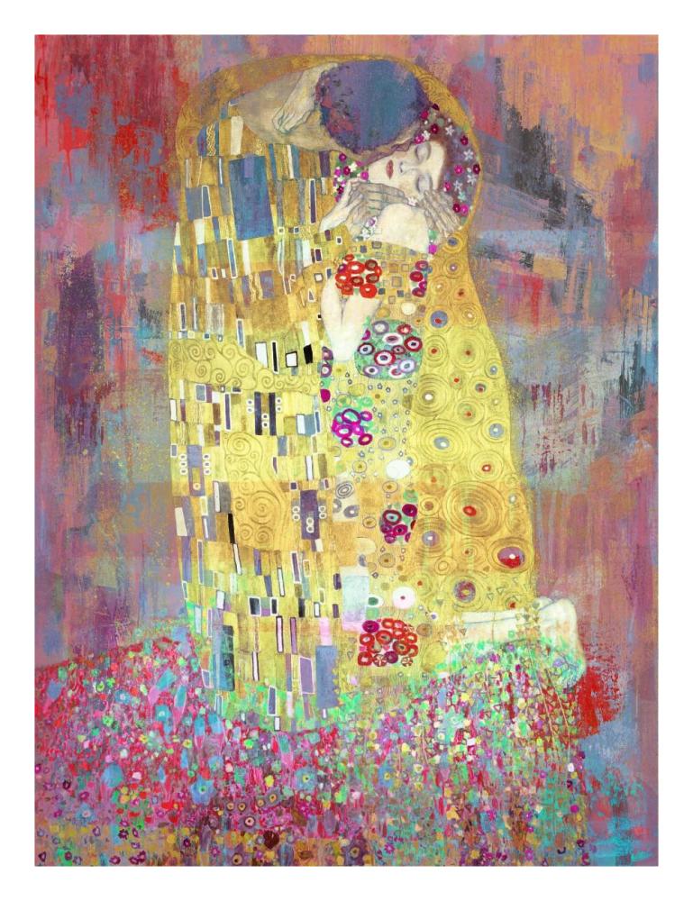 Klimt's Kiss 2.0-Paper Art-20"x26"