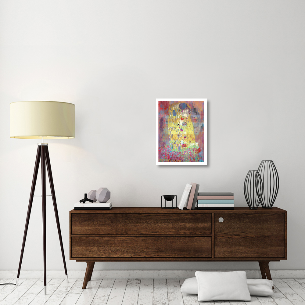 Klimt's Kiss 2.0-Paper Art-20&quotx26"