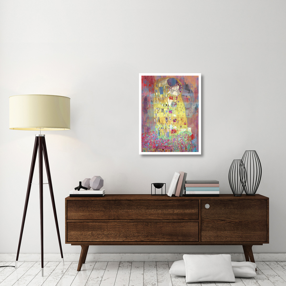 Klimt's Kiss 2.0-Paper Art-26&quotx34"