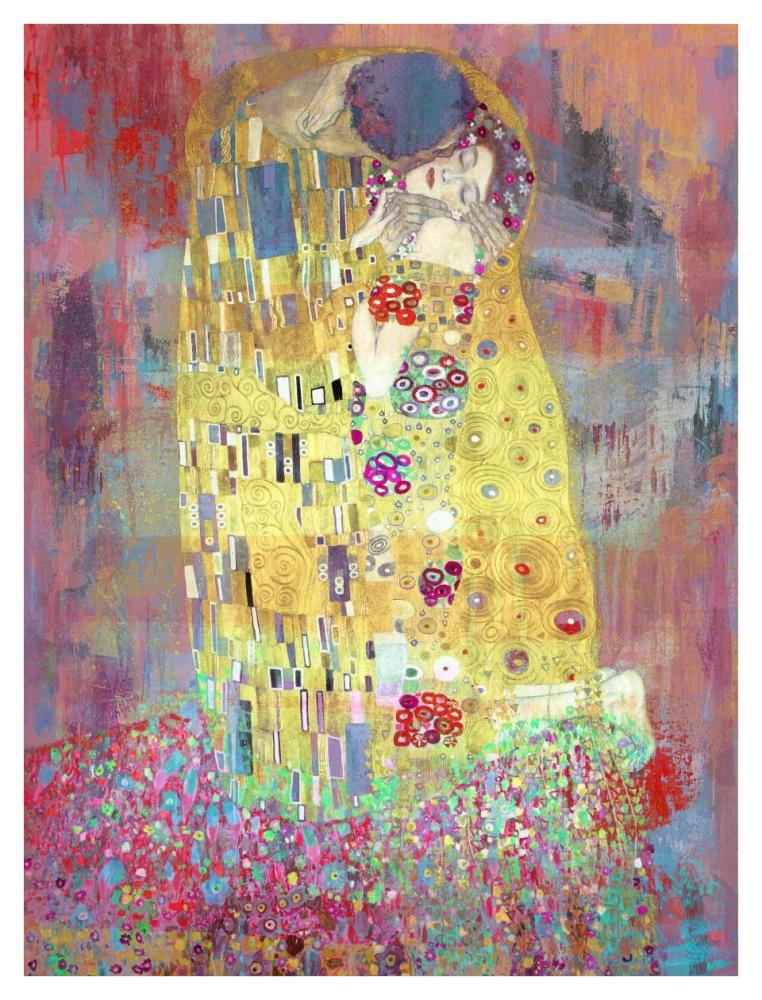 Klimt's Kiss 2.0-Paper Art-32"x42"