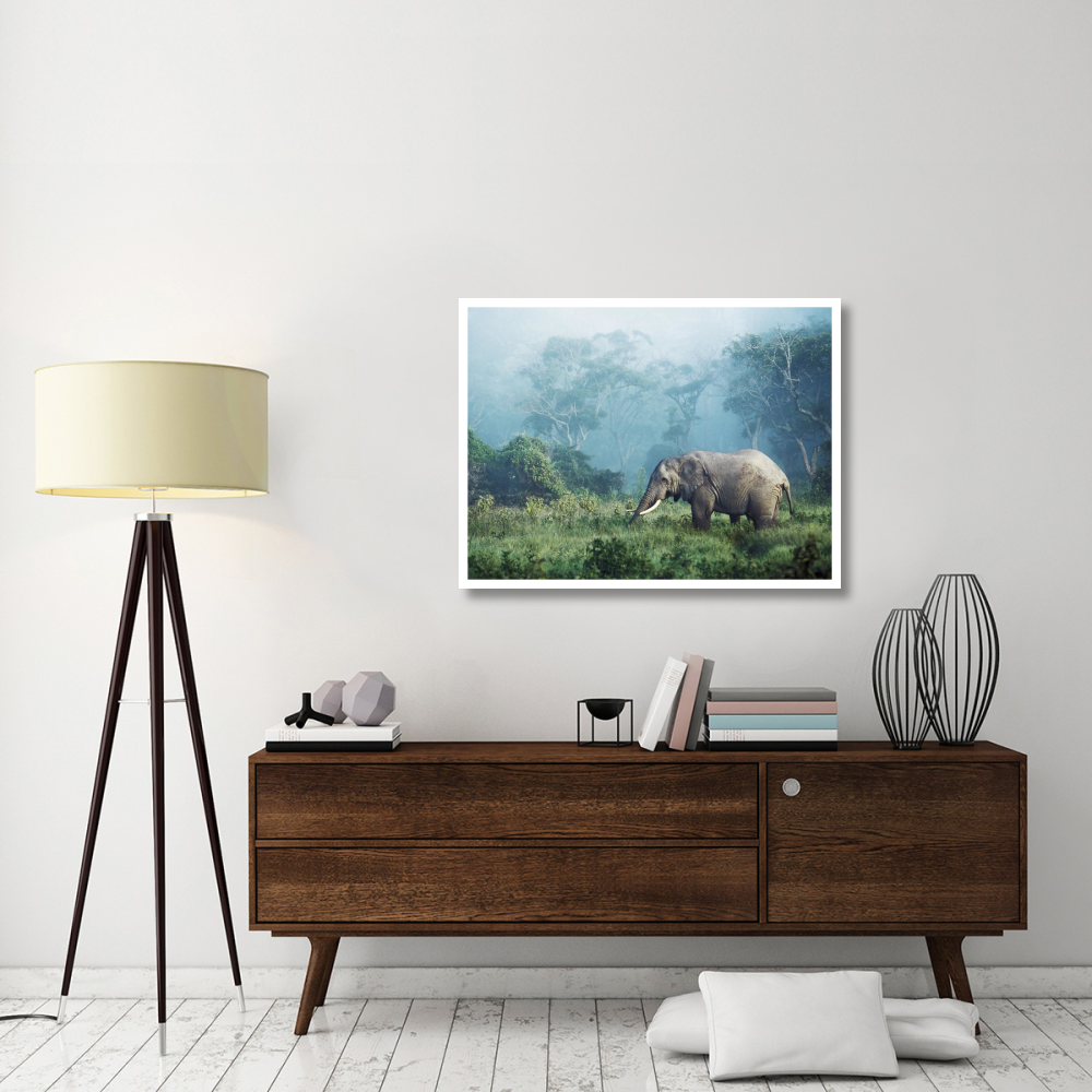 African elephant, Ngorongoro Crater, Tanzania-Paper Art-42&quotx32"