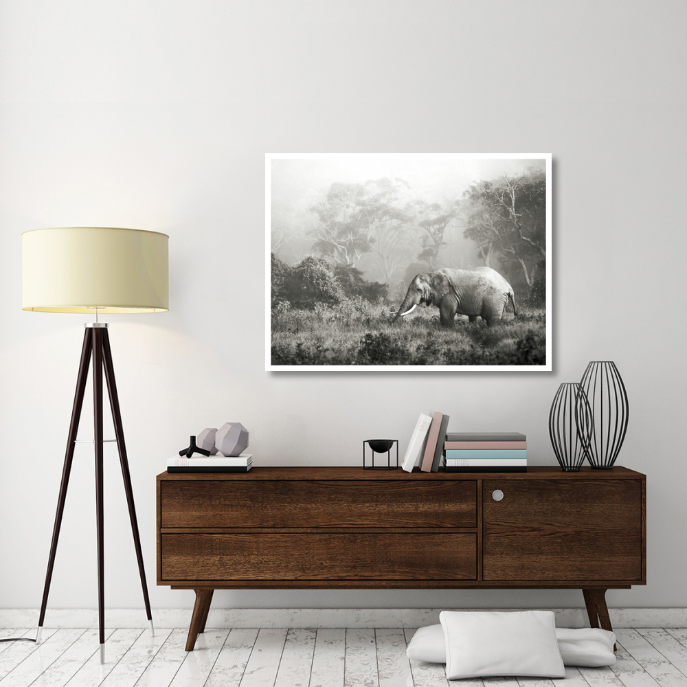 African elephant, Ngorongoro Crater, Tanzania-Paper Art-50&quotx38"