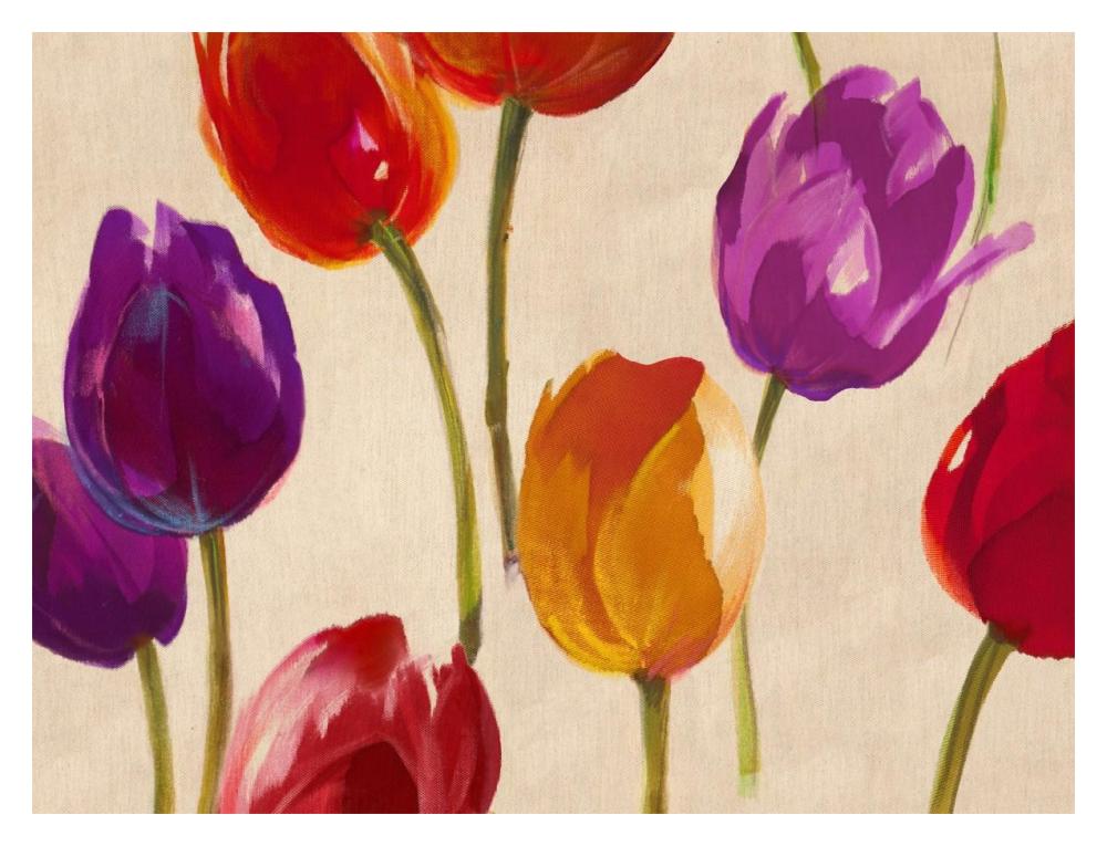 Tulip Funk-Paper Art-18"x14"