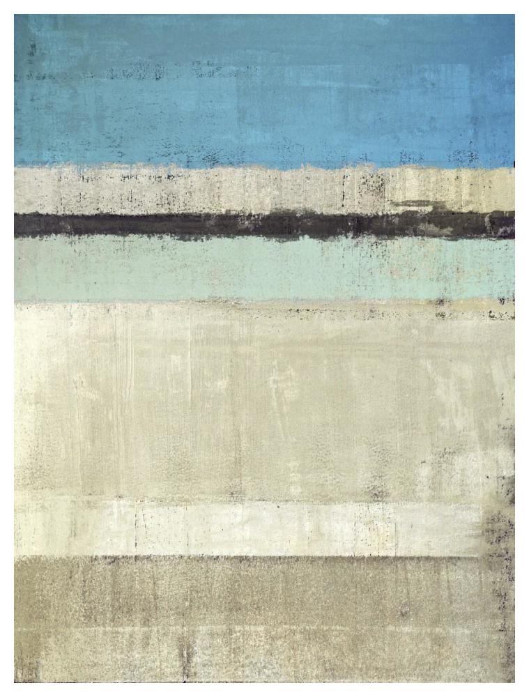 Horizon Number 1-Paper Art-38"x50"