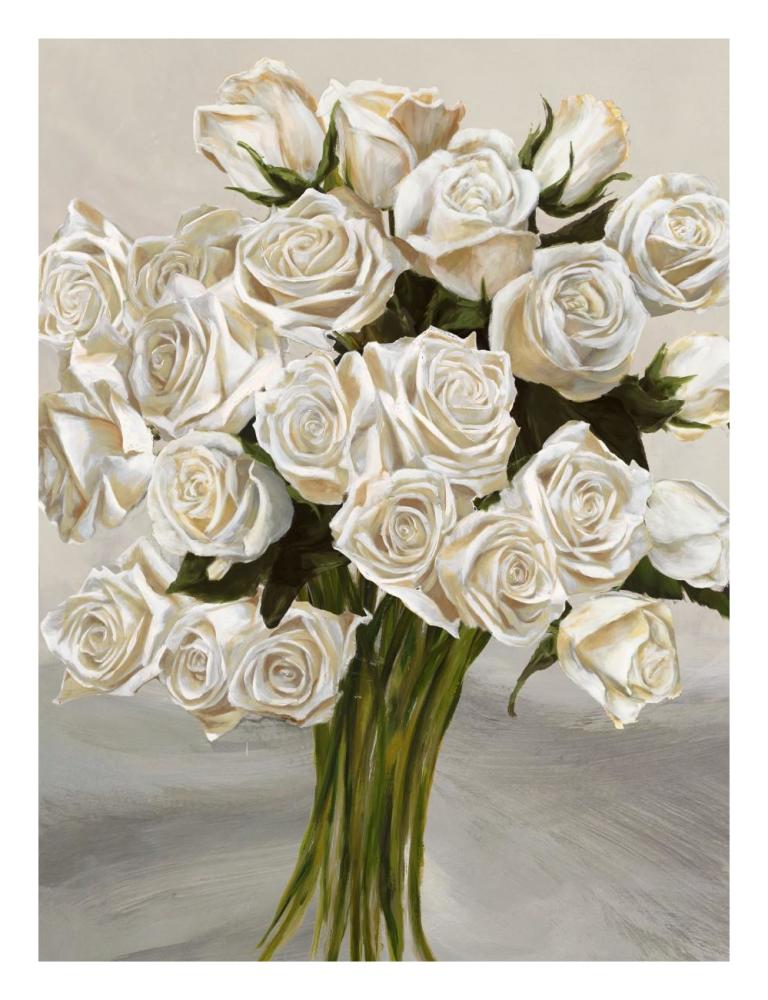 Bouquet Blanc II-Paper Art-20"x26"