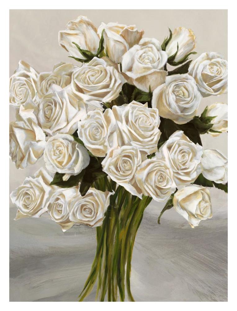 Bouquet Blanc II-Paper Art-26"x34"