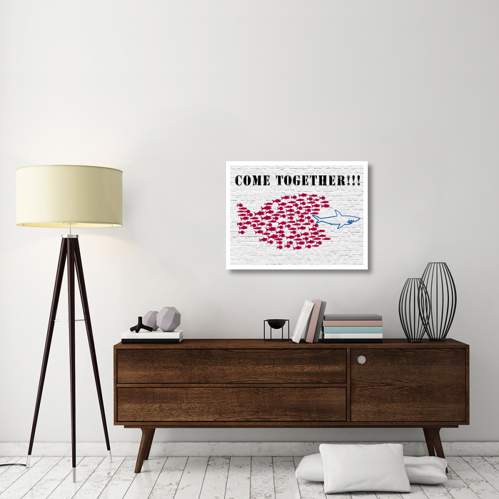 Come together-Paper Art-34&quotx26"