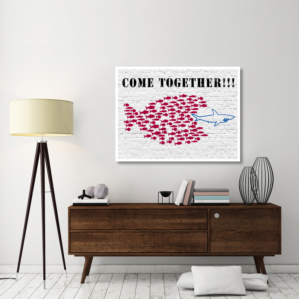 Come together-Paper Art-50&quotx38"