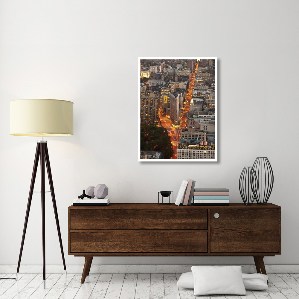 Aerial view of Flatiron Building, NYC-Paper Art-32&quotx42"