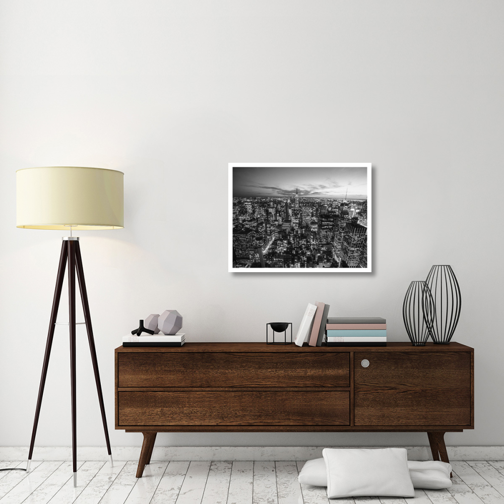 Manhattan Skyline with the Empire State Building, NYC-Paper Art-34&quotx26"