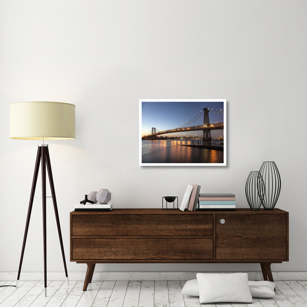 Queensboro Bridge and Manhattan from Brooklyn, NYC-Paper Art-34&quotx26"