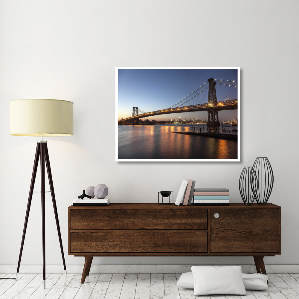 Queensboro Bridge and Manhattan from Brooklyn, NYC-Paper Art-50&quotx38"