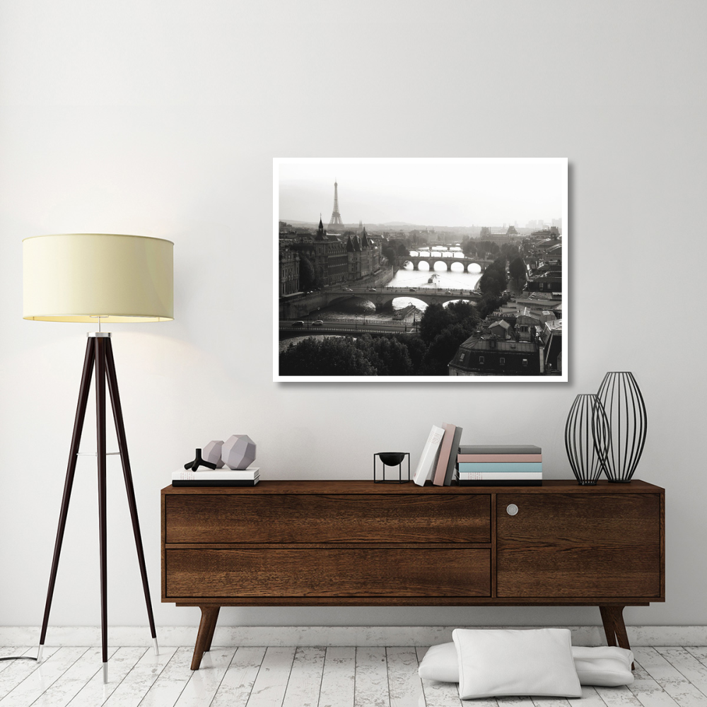 Bridges over the Seine river, Paris-Paper Art-50&quotx38"