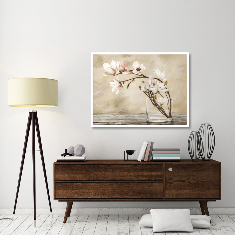Fiori di magnolia-Paper Art-50&quotx38"