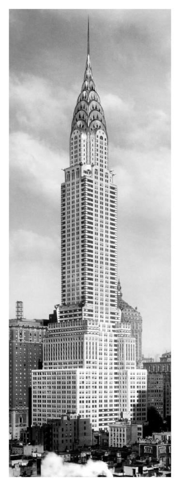 Chrysler Building, NYC-Paper Art-20"x56"