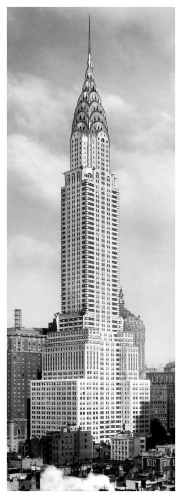 Chrysler Building, NYC-Paper Art-26"x74"