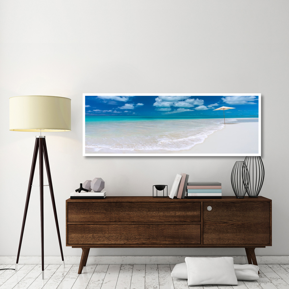 Tropical beach in Cayo Largo, Cuba-Paper Art-74&quotx26"