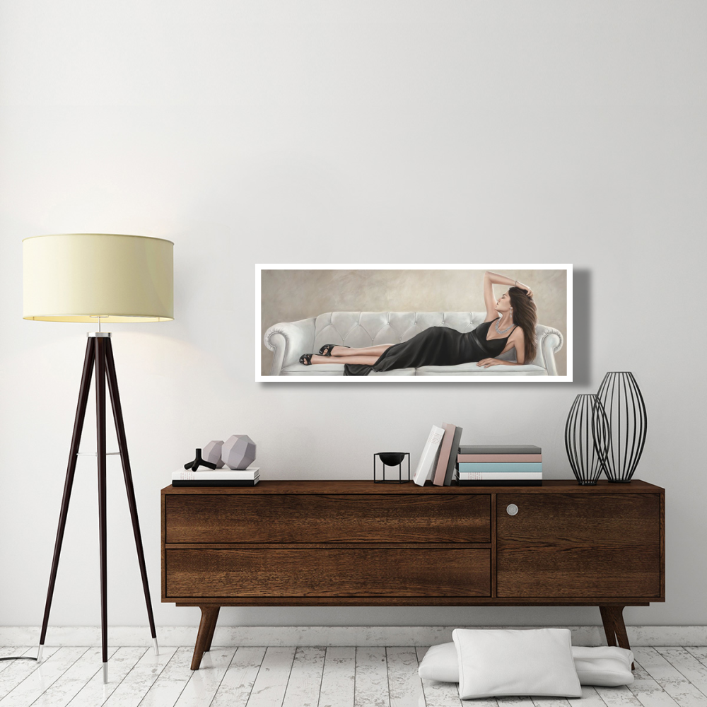 Lady Reclined-Paper Art-56&quotx20"