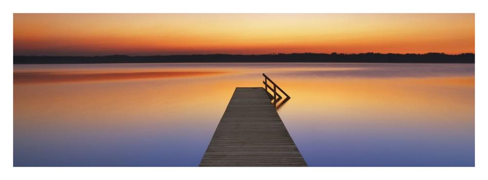 Boardwalk, Bavaria, Germany-Paper Art-38"x14"