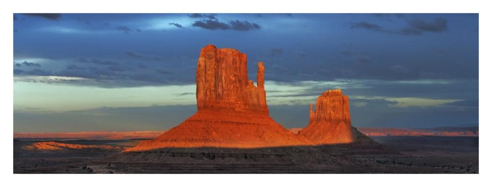 Monument Valley, Arizona-Paper Art-38"x14"